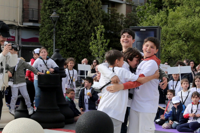 Celebración del torneo escolar de ajedrez 'Pequeños Gigantes' en Valladolid.