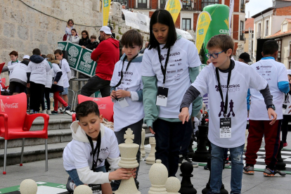 Celebración del torneo escolar de ajedrez 'Pequeños Gigantes' en Valladolid.