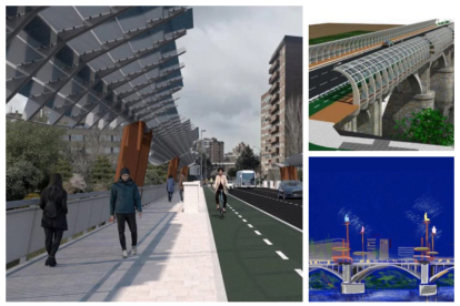 Los tres diseños rechazados para el nuevo puente de Poniente