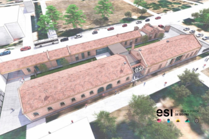 Imagen de la propuesta de ampliación de la ESI en los antiguos Cuarteles de Artillería de Valladolid.