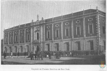 El colegio de San José en el año 1900
