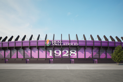 Infografía con la imagen del exterior del estadio.