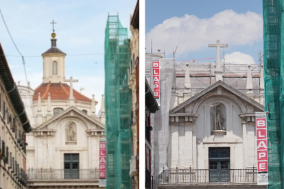 Antes y después de la Iglesia de la Vera Cruz