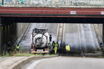 Túnel de la Circular tras la tormenta