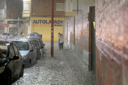 Tromba de agua en Valladolid.