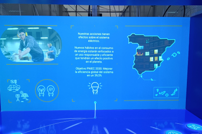 Exposición 'Conectados al futuro. La transición energética' de Redeia en el Museo de la Ciencia de Valladolid.