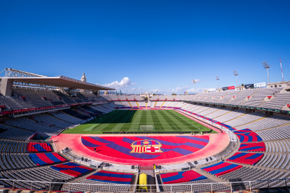 Panorámica del estadio de Montjuic