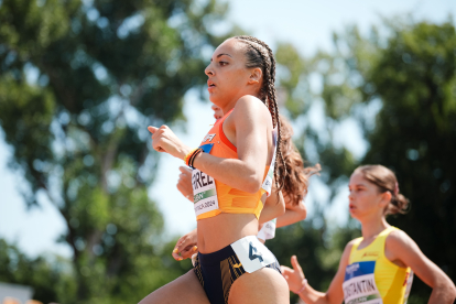 Claudia Gutiérrez durante el Campeonato de Europa