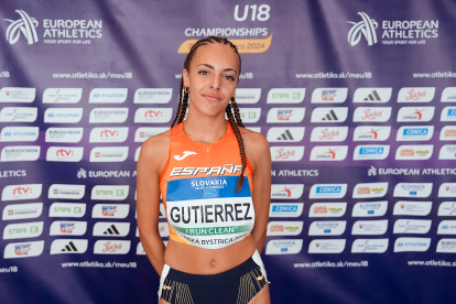 Claudia Gutiérrez durante el Campeonato de Europa