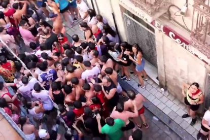 Peñafiel se empapa en el segundo Chúndara de las fiestas