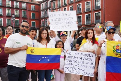 Manifestación venezolana en Valladolid