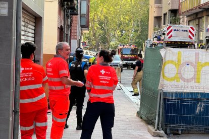 Incendio en la calle Veinte metros