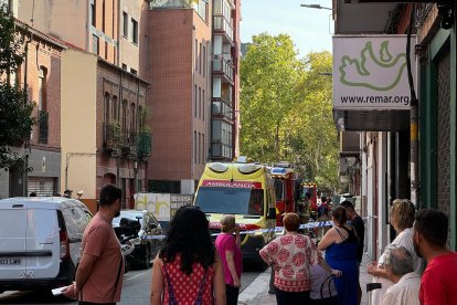 Incendio en la calle Veinte metros