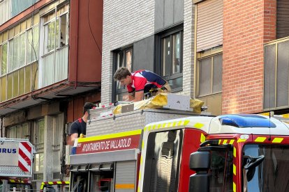 Incendio en la calle Veinte metros