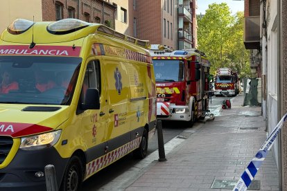 Incendio en la calle Veinte metros