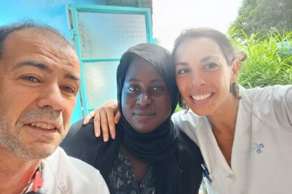 Óscar Martín, médico y voluntario en Gambia