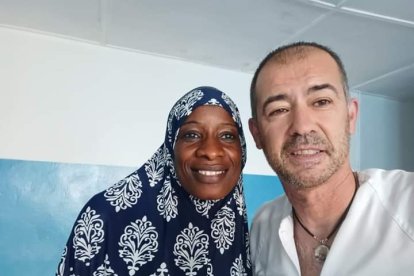 Óscar Martín, médico y voluntario en Gambia