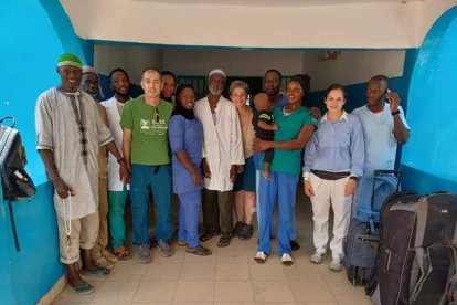 Óscar Martín, médico y voluntario en Gambia