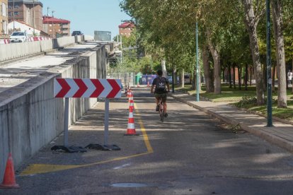 Obras en el viaducto de Arco de Ladrillo