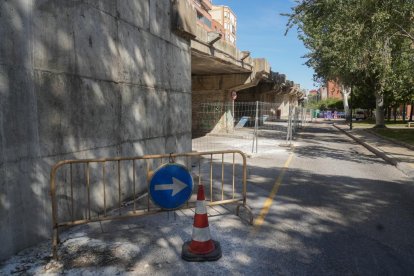 Obras en el viaducto de Arco de Ladrillo