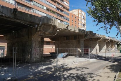 Obras en el viaducto de Arco de Ladrillo