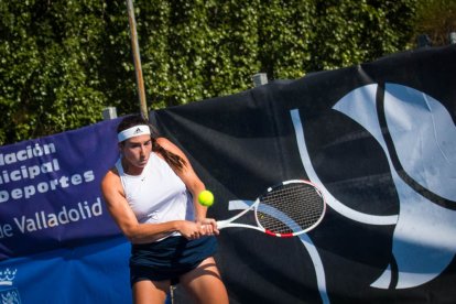 Celia Cerviño en su partido de la jornada.