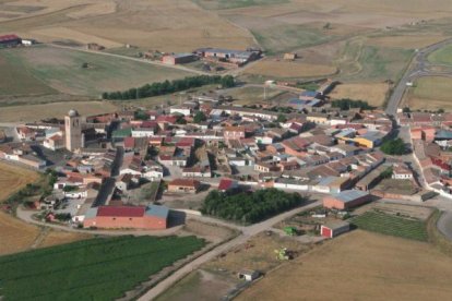 Vista aérea del pueblo de El Campillo