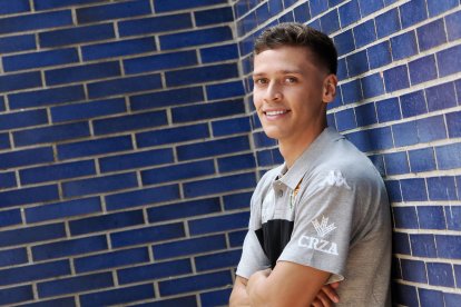 Presentación del jugador del UEMC Real Valladolid Baloncesto Hansel Atencia.