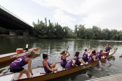 Vallkirias entrenando antes de su pregón de las fiestas de Valladolid.