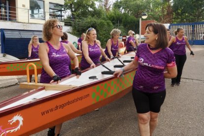 Vallkirias entrenando antes de su pregón de las fiestas de Valladolid.