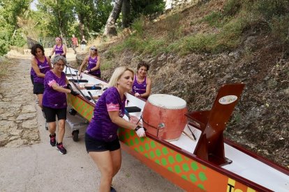 Vallkirias entrenando antes de su pregón de las fiestas de Valladolid.