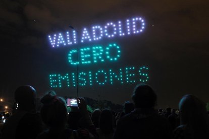 Espectáculo de drones en Valladolid