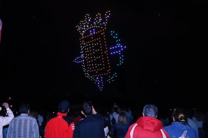 Espectáculo de drones en Valladolid