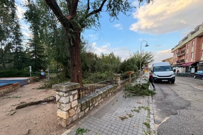 Medina de Rioseco tras el paso de la tormenta