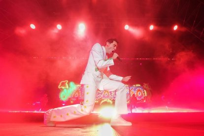 Concierto de Mika en la plaza Mayor de Valladolid en las Fiestas de San Lorenzo