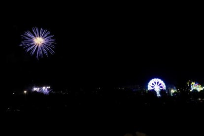 Fuegos artificiales en el paraje del Caño Hondo.