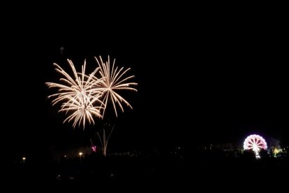 Fuegos artificiales en el paraje del Caño Hondo.