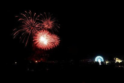 Fuegos artificiales en el paraje del Caño Hondo.