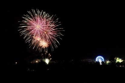 Fuegos artificiales en el paraje del Caño Hondo.