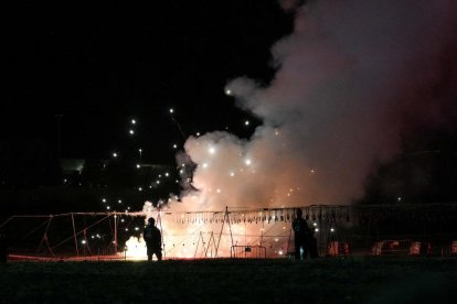 Mascletá final de fiestas de Valladolid