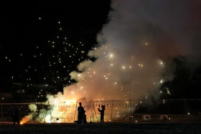 Mascletá final de fiestas de Valladolid