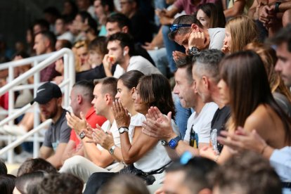 Ambiente en el Frontón de Pisuerga en la fase previa del Premier P2 de Valladolid