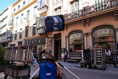 Rodaje de la segunda temporada de Memento Mori en Valladolid.