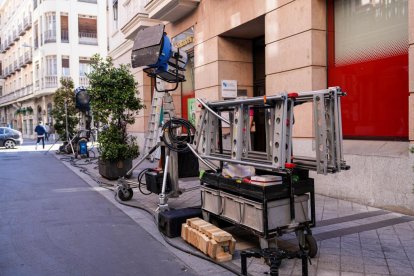 Rodaje de la segunda temporada de Memento Mori en Valladolid.