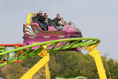 Último día de carruseles en el Real de la Feria de Valladolid.