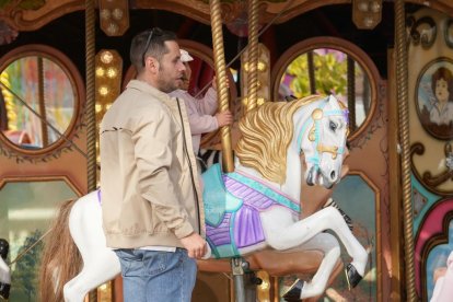 Último día de carruseles en el Real de la Feria de Valladolid.