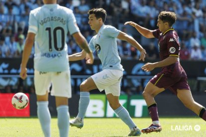 Mario Martín, en su debut como titular, en Balaídos ante el Celta.LALIGA