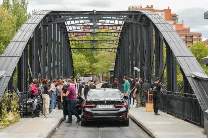 Rodaje de la segunda temporada de Memento Mori en el Puente Colgante.