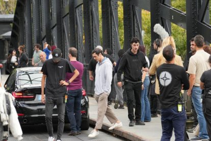 Rodaje de la segunda temporada de Memento Mori en el Puente Colgante.