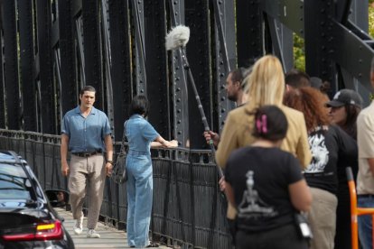 Rodaje de la segunda temporada de Memento Mori en el Puente Colgante.